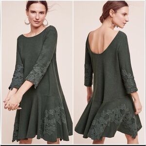 Anthropologie Maeve Tierra Drop Waist Lace Mini Dress Size S